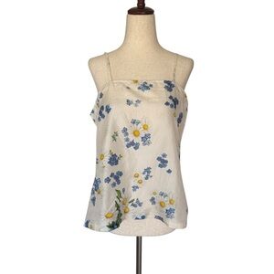 PERO Silk Floral Camisole Blouse Top Bohemian Art Designer Aneeth Arora Size 34